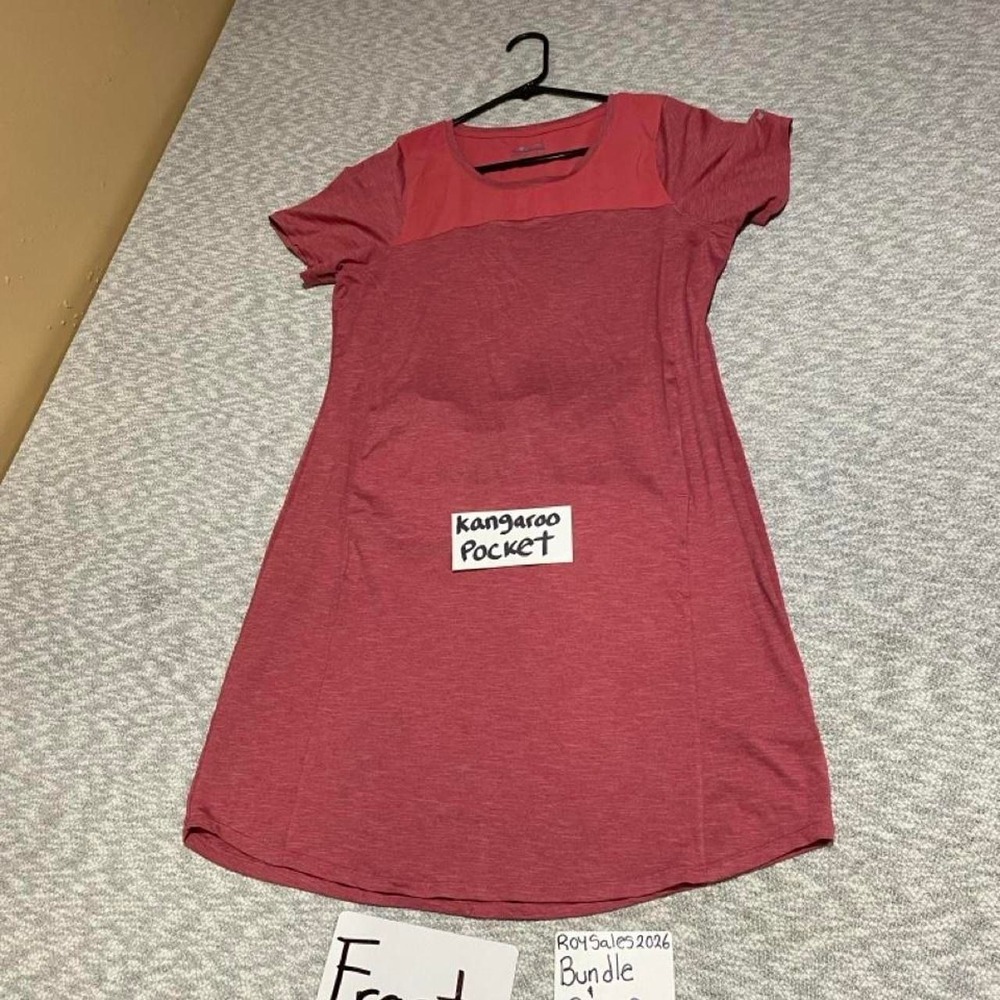 Colombia Pink active dress with kangaroo pocket women M. SKU-C176